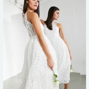 ASOS Bridal Lace Dress | Size 12 | NWT | Rehearsal Dinner/Engagement/Shower